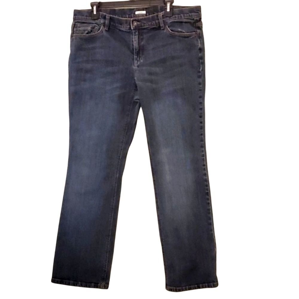 Liz & Co Stretch Dark Wash Bootcut Jeans Women's Size 16